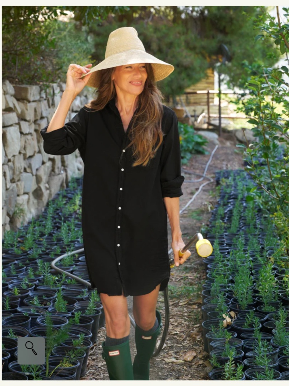 Frank & Eileen Mary Classic Shirtdress in Famous Denim Black EUC